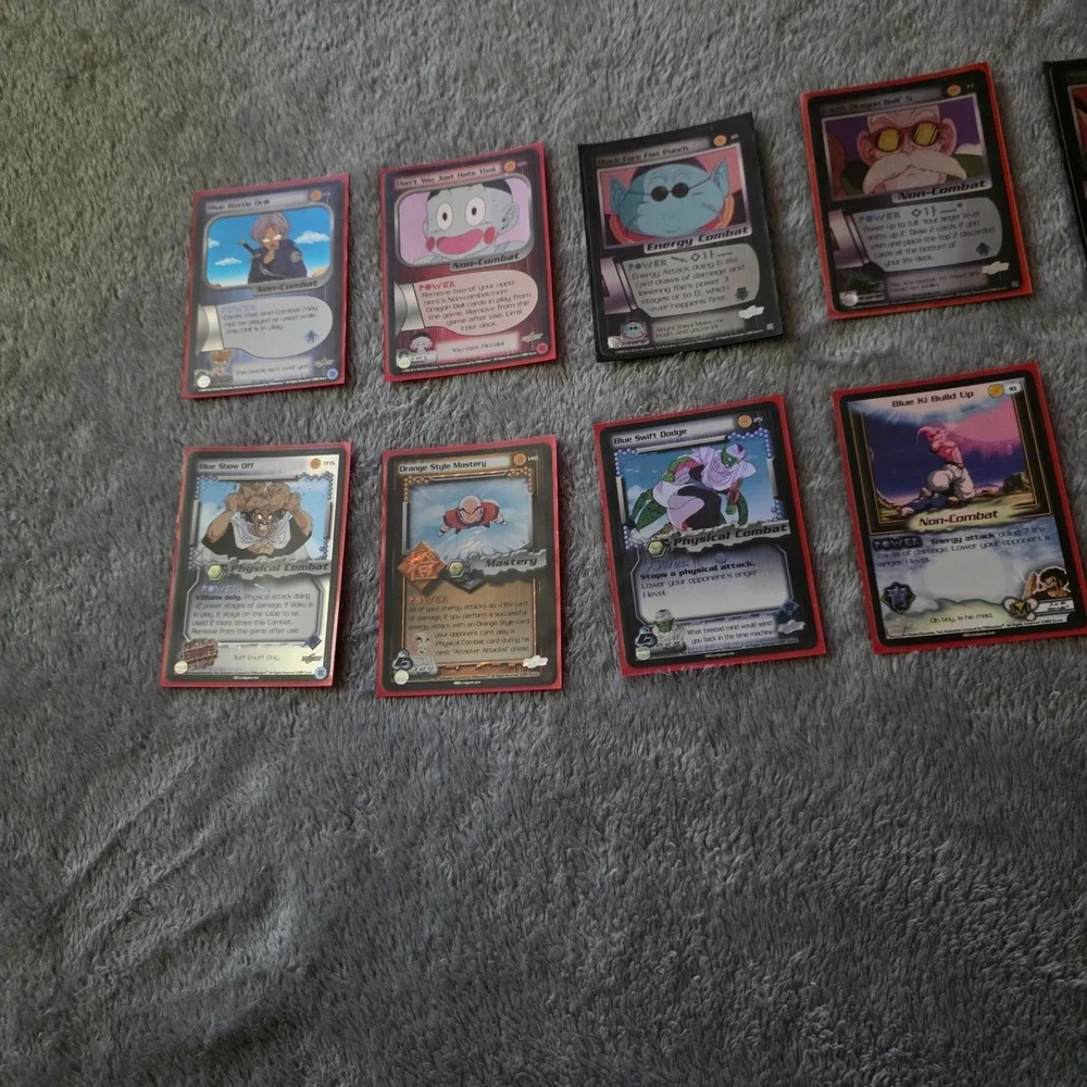 Dragon Ball Z TCG Card Lot 10pc Score Foil Holo Blue Swift Dodge Ki Build Up